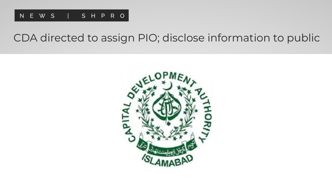 CDA directed to assign PIO disclose information to public